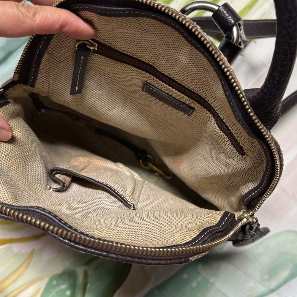 Vintage Dooney & Bourke brown Backpack with leather trim - Picture 8 of 12